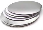 Customized Round Cardboard Paper Laminated with Metalized Silver Foil Paper