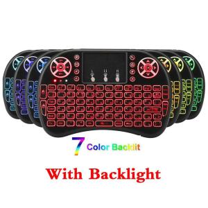 Quality 2.4G Wireless Mini Keyboard i8 with 7 colors backlit wholesale