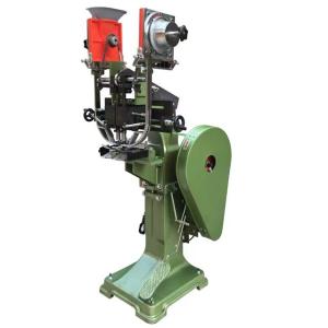 Quality Automatic Double Head Eyeleting Machine Fahion Shopping Bag Shoe Eyelet Making Machine wholesale