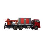 DTH Truck Water Well Drilling Rig Machine With Air Compressor For 200m