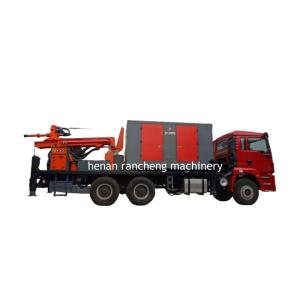 Quality DTH Truck Water Well Drilling Rig Machine With Air Compressor For 200m wholesale