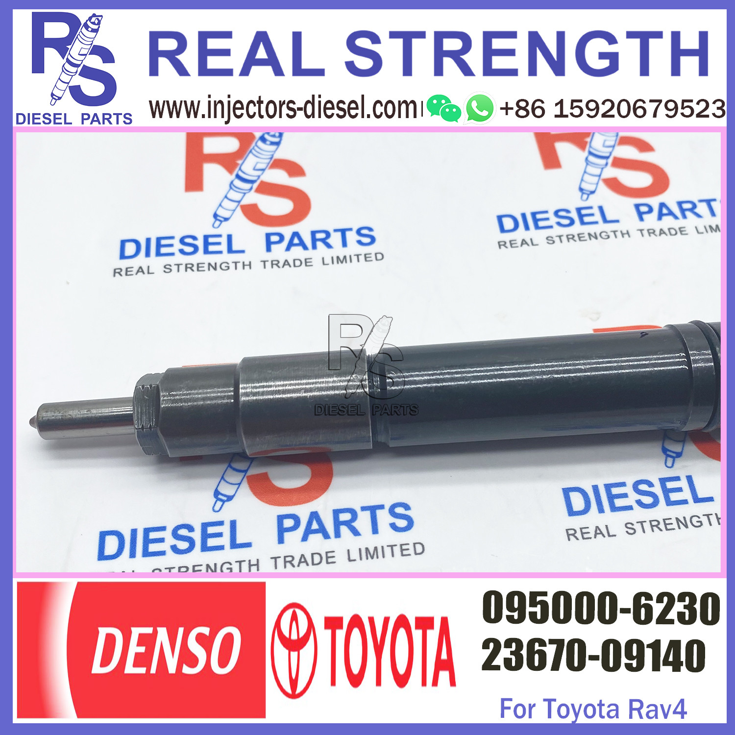 Toyota 2AD-FTV Injector Diesel Common Rail 23670-0R020 23670-0R170 23670-0R120