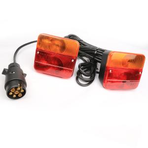 Quality Bright Color Waterproof Trailer Tail Lights With Round Plug OEM Easy Installation wholesale