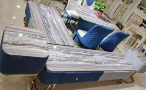 Quality Good Hand Feeling Faux Marble Coffee Table Wearproof Natural Pattern wholesale