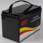 Black Portable 36V 42AH LifePo4 Battery Pack For Power Supply Chargeable and