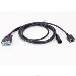 Flexible D SUB Cables DB9 Pin Female To RJ45 And 3 Pin DIN Jack Extension Cable