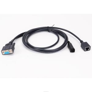 Quality Flexible D SUB Cables DB9 Pin Female To RJ45 And 3 Pin DIN Jack Extension Cable Shielded wholesale