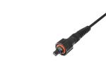 IP67 MPO Patch Cable Black Color 500 Cycles High Durability Long Mechanical Life