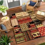 North European Ancient Crystal Velvet Floor Carpets For Sofa Bedroom And Living