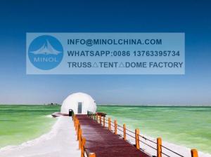 Quality Outdoor 850gsm PVC Geodesic Dome Tent HotDIP Galvanized wholesale