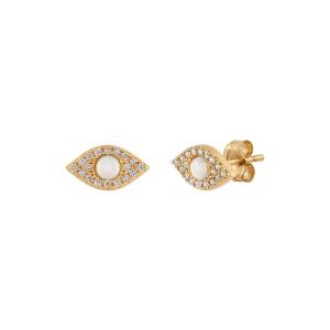 Quality 925 Silver Stud Earrings OEM ODM Opal Stud Earrings Gold Plated wholesale