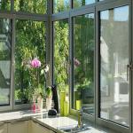 Thermal Break Clear Glass 1.4mm Aluminum Double Glazed Windows