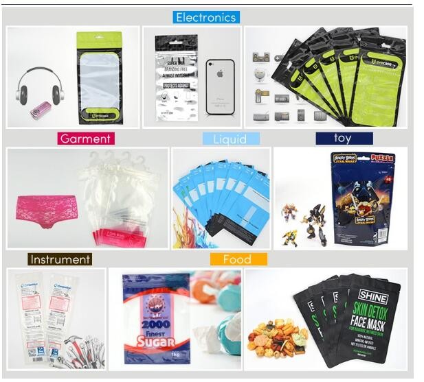 Printed Clear Window Alumimum Foil Plastic k Bag for Cell Phone/ Bag for Cell Phone Case Packing