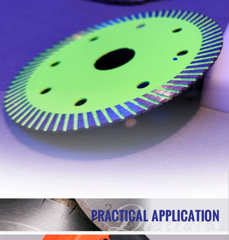 SAW BLADE 4" Cold Press Sintering Diamond Discs Turbo Cutting Disc With Long Lifespan
