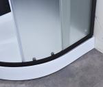 900x900x2150mm Quadrant Shower Enclosure Black 5mm