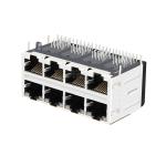 LPJ47312A43NL 10/100 Base-T Tab Up Green&Yellow/Green&Yellow LED 2X4 Port RJ45
