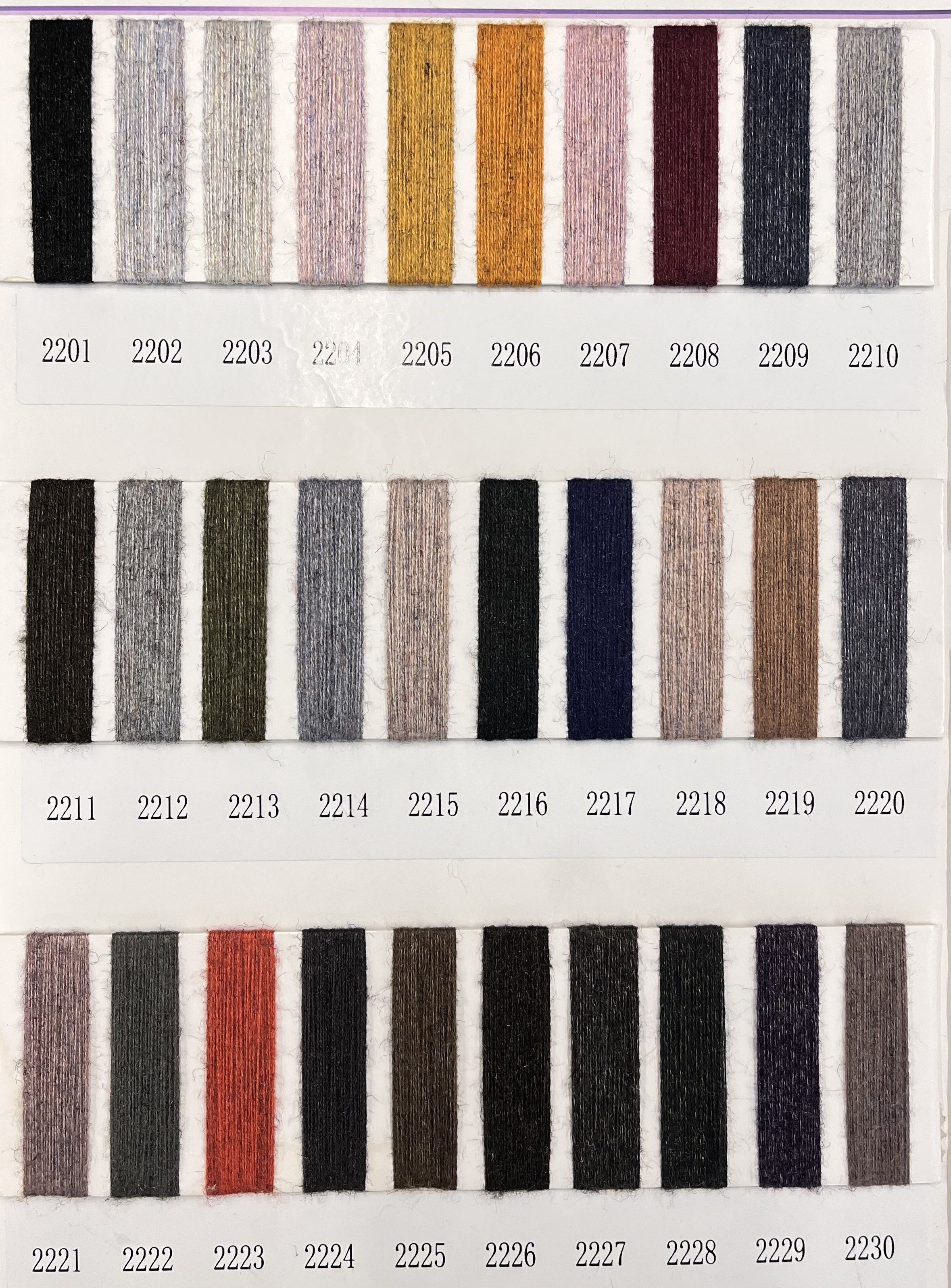 factory directly price 2/48NM 100 colors ready to ship crystal core spun yarn