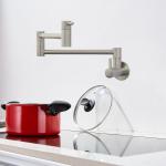Stainless steel 304/316 Expandable Kitchen Pot Filler with 2 Ceramic Shut Off