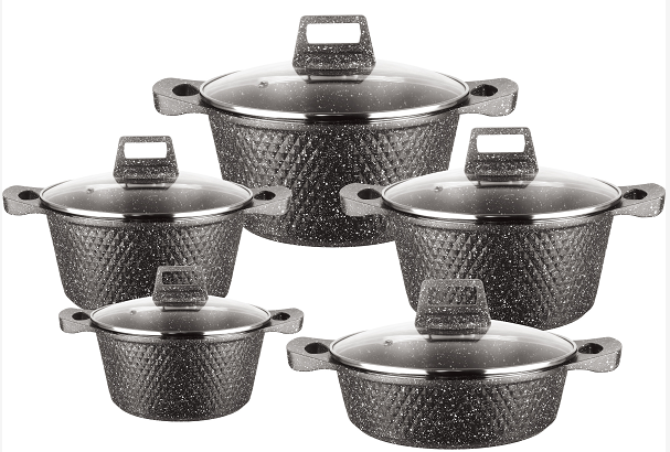 Factory Direct pot set cookware set cooking kitchen aluminum die casting cookware sets