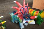 Simulation Styracosaurus Dinosaur Battery Car With Remote Control Mode
