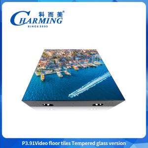 Quality 1920hz-3840HZ Refresh P3.91 Video Floor Tiles with Tempered Glass Version wholesale