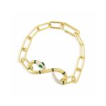 Exotic Snake Guardian Women'S Sterling Silver Bangles Handwear