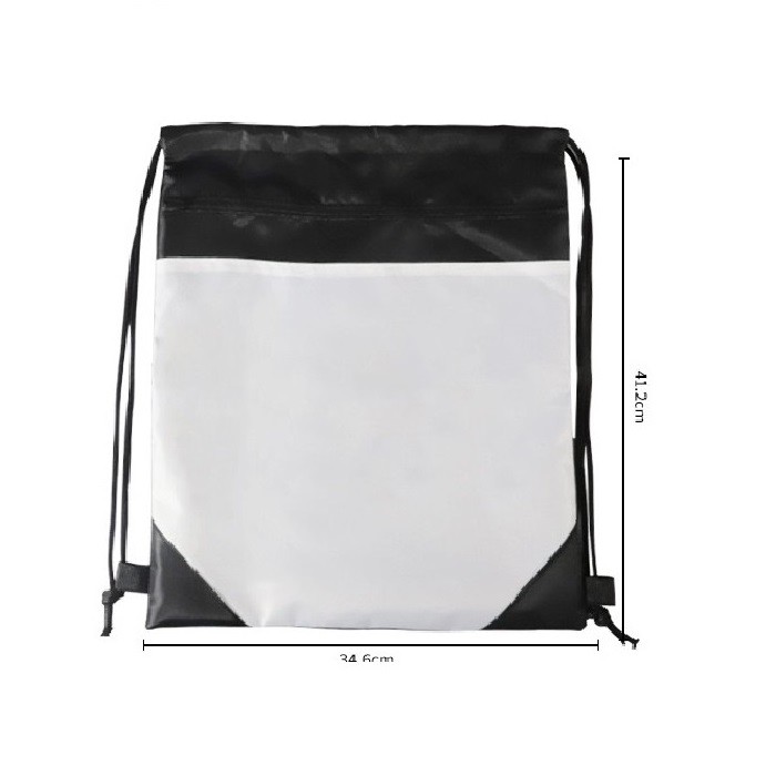 Customized Printed Sublimation Bag Blanks Oxford Cloth Promotional Drawstring Backpack