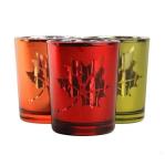 Christmas Color Glass Candle Holder Tealight Mercury Votive Candle Holders