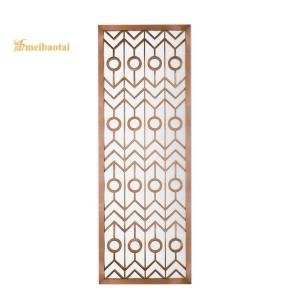 Quality Hairline Bunnings Metal Decorative Screens , 8mm Corrugated Metal Room Divider wholesale