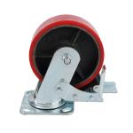 4 5 6 8inch Large Load Heavy Duty Industry Iron Swivel Casters Wheels with Brake