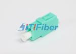 Gigabit Ethernet OM3 Aqua Optical Fiber Adapter For Fiber Optic Patch Cord