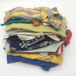 Grade A 30-60cm 100 Cotton Industrial cleaning cut cotton tshirts rags colour