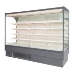 6FT Red Color Open Display Fridge for Supermarket with LED Lighting for Each
