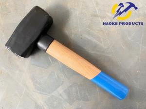 Quality 800G Size C1045 Forged Carbon Steel Materials Stoning Hammer With Grade A Natrual Color Wooden Handle wholesale