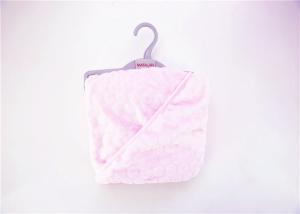 Quality 100% Polyester Baby Swaddle Blankets Knit Flannel Toddler Hooded Towel 240G wholesale