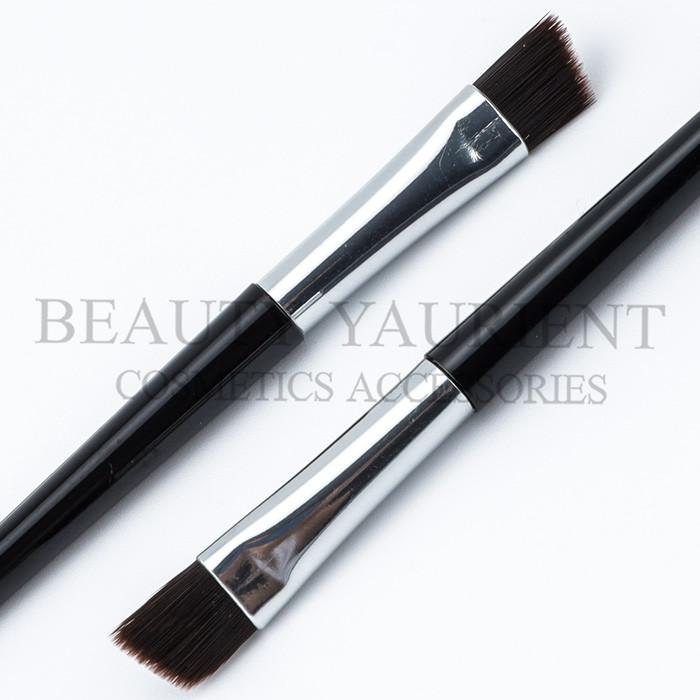 Nylon Hair 6cm Short Eyebrow Brush Angled Eye Brush Eco Friendly