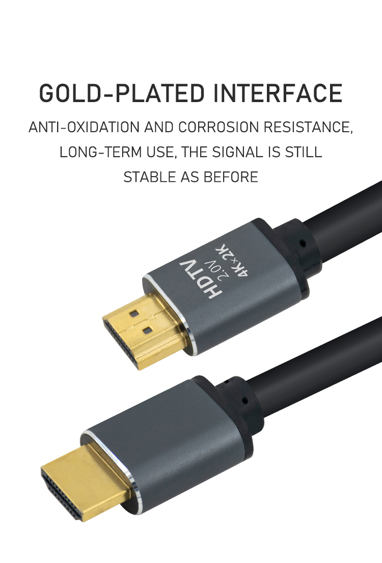 Customizable 4k 1080P HDMI Cable 1m 1.5m 2m 3m 5m 10m With Alloy Shell