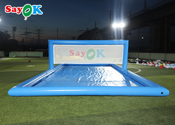 Water Park Games Large Pool Inflatable Volleyball Field Inflatable Water Tennis Court For Sport Games