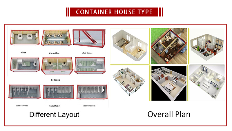 Easy Assembled Flat Pack Container House Portable 20 ft Container Home and Affordable