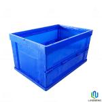 70 Liter Blue Plastic Foldable Container Collapsible Storage Box Without Lid