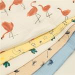 Antibacterial Organic Cotton Muslin Fabric Ultra Soft Breathable