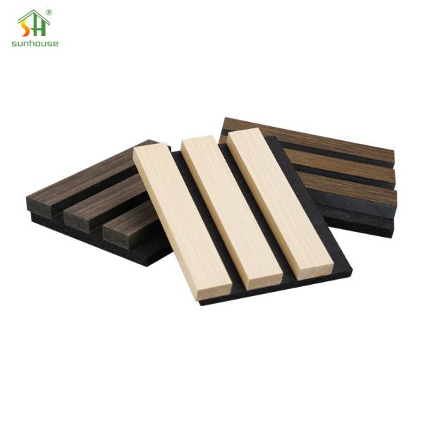 1220x2440mm Acoustic Oak Wall Panels Interior Sound Absorbing Acoustic Panels