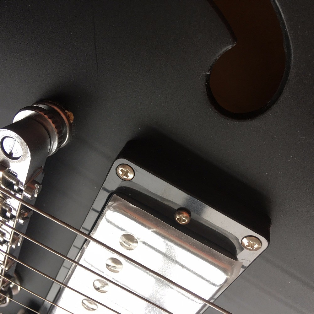 2018 new high-quality hollow body 335 JAZZ electric guitar, mahogany fingerboard, chrome metal electric guitar