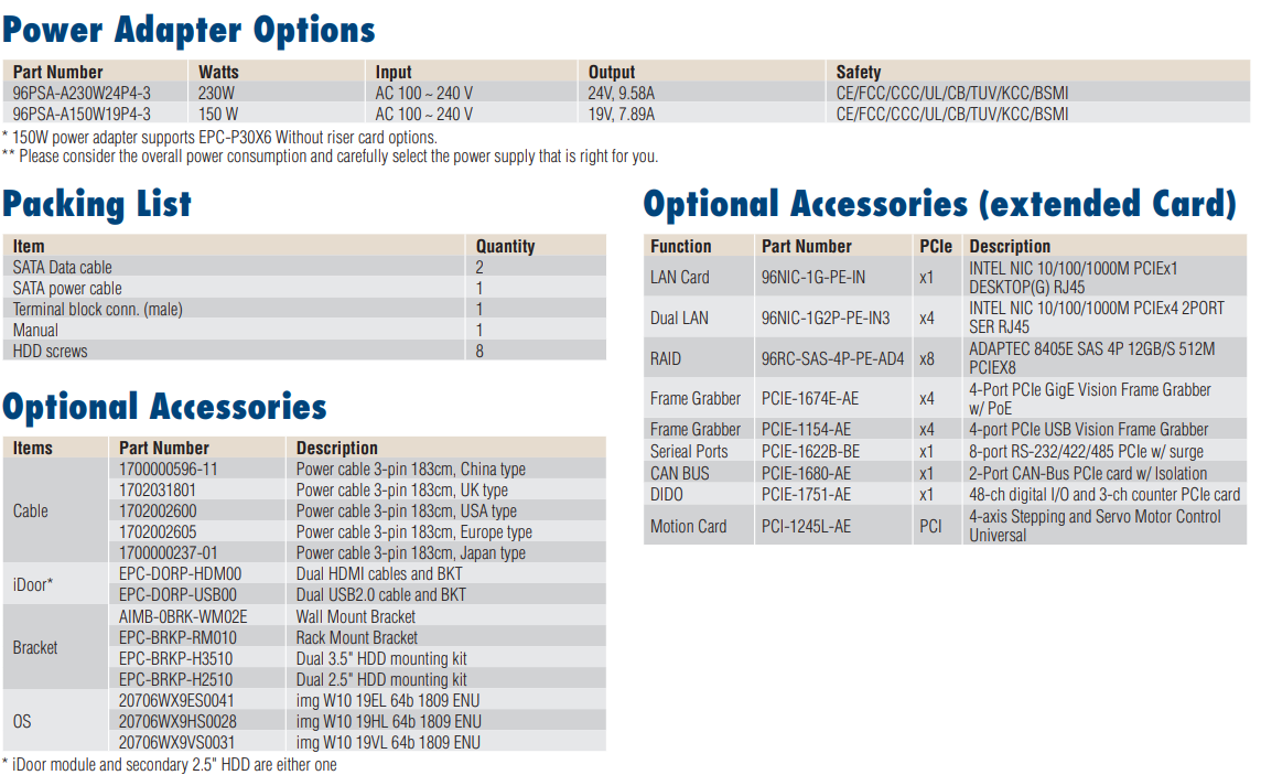 -Advantech- Embedded PCs EPC-B Series EPC-P3086CA-00Y0E ,price favorable