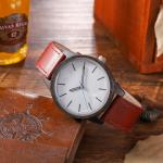 Minimalist leather watch, genuine leather bands changeable ,good quality watch
