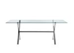 70KGS 150x90cm Modern Glass Table For Restaurant