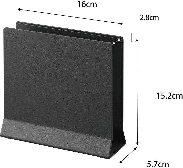 Perfect Standing Desk Laptop Storage Rack Metal Slim Laptop Stand Black Tower Organizer