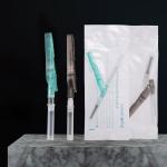 22G 3/4'' Safety Blood Collection Needle Flashback Window For For Venous
