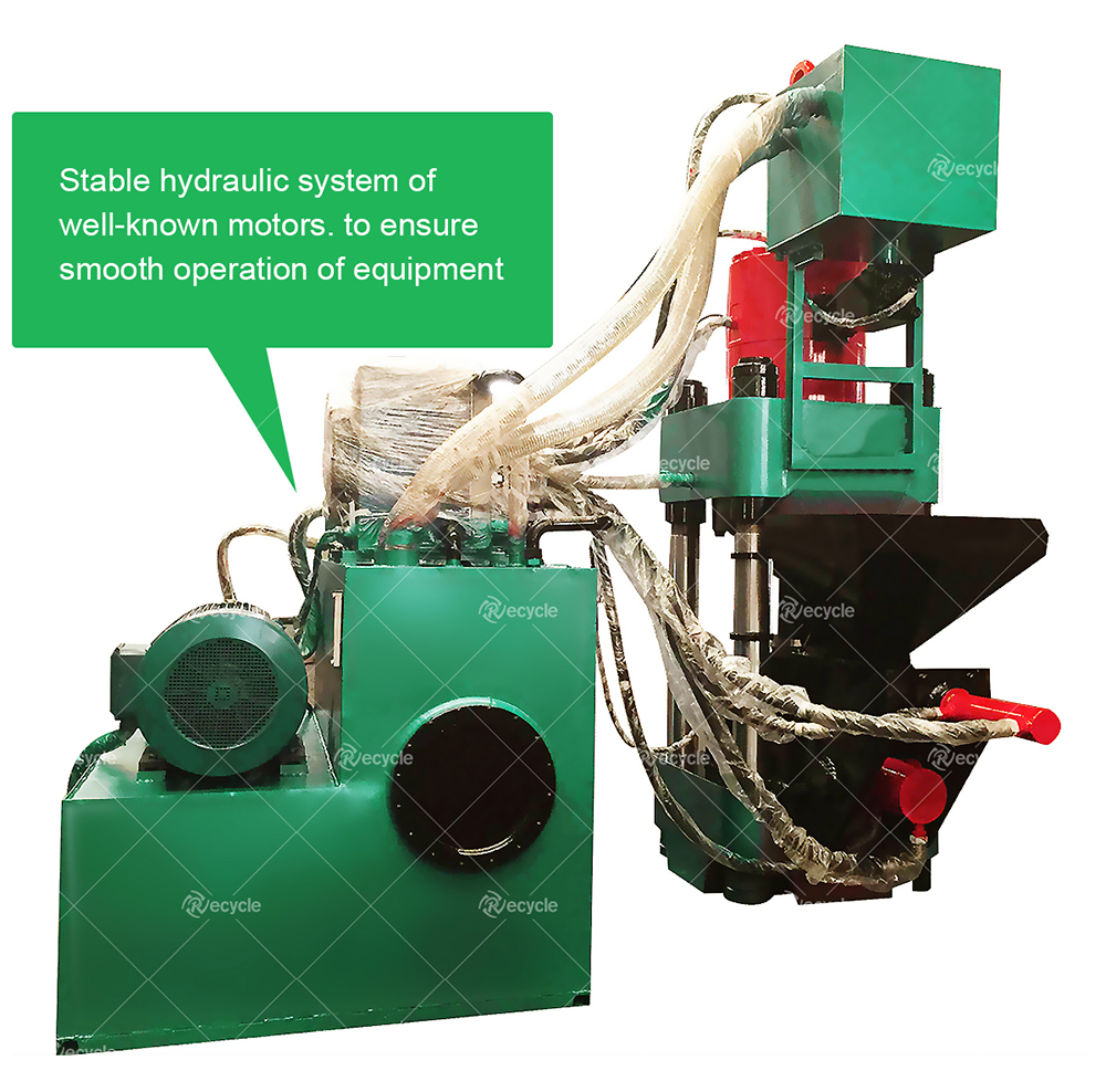 Waste Metal Chips Briquetting Machine 300Pcs/H Briquette Press Machine Cuotomized