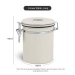 Food Storage Package Modern 304 Stainless Steel Coffee Can with Breathable